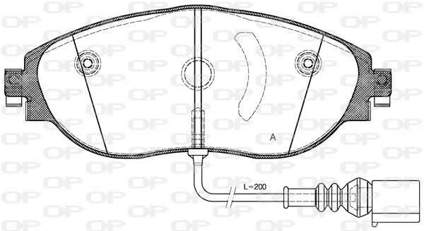 OPEN PARTS Jarrupala, levyjarru BPA1470.01